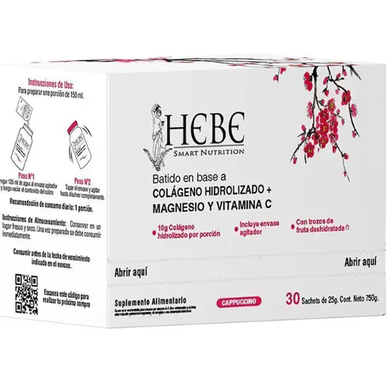 Hebe Batido de Colágeno hidrolizado Cappuccino 30 Sobres. 1
