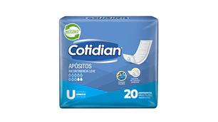 Cotidian Apósitos incontinencia leve 20 Unidades.