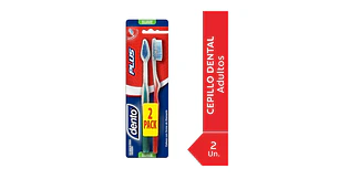 Cepillo dental Dento Plus suave 2 Unidades.