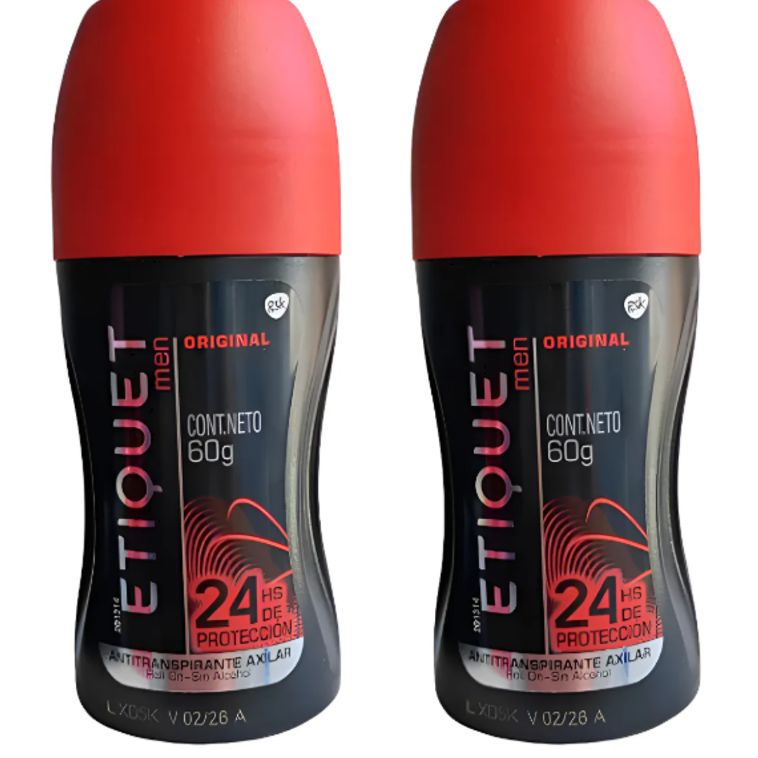 Desodorante Etiquet Original Roll-on Men 2 Unidades. 1