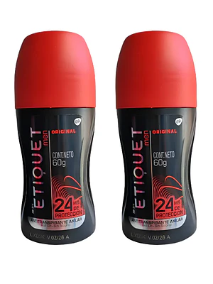 Desodorante Etiquet Original Roll-on Men 2 Unidades.