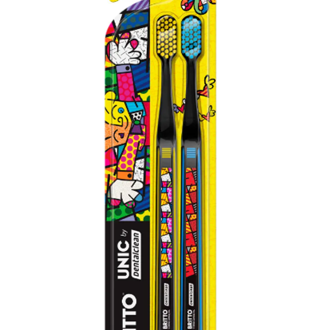 Cepillo dental Dentaclean Romero Britto Ultra suave 2 Unidades. 1