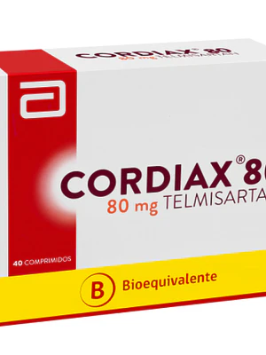Cordiax 80 (B) Telmisartán 80 mg 40 Comprimidos.