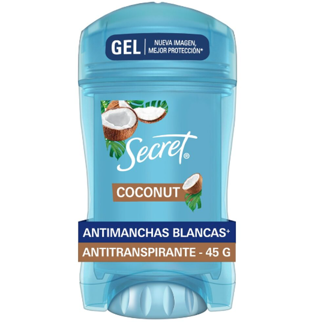 Desodorante Antitranspirante Secret Coconut Gel 45 g.  1