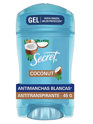 Desodorante Antitranspirante Secret Coconut Gel 45 g. 