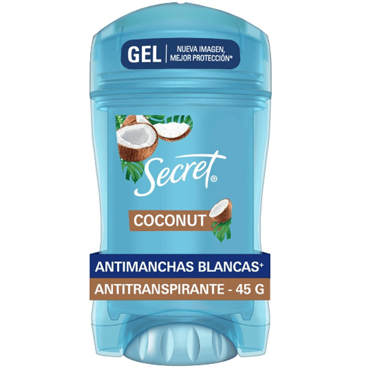 Desodorante Antitranspirante Secret Coconut Gel 45 g.  1