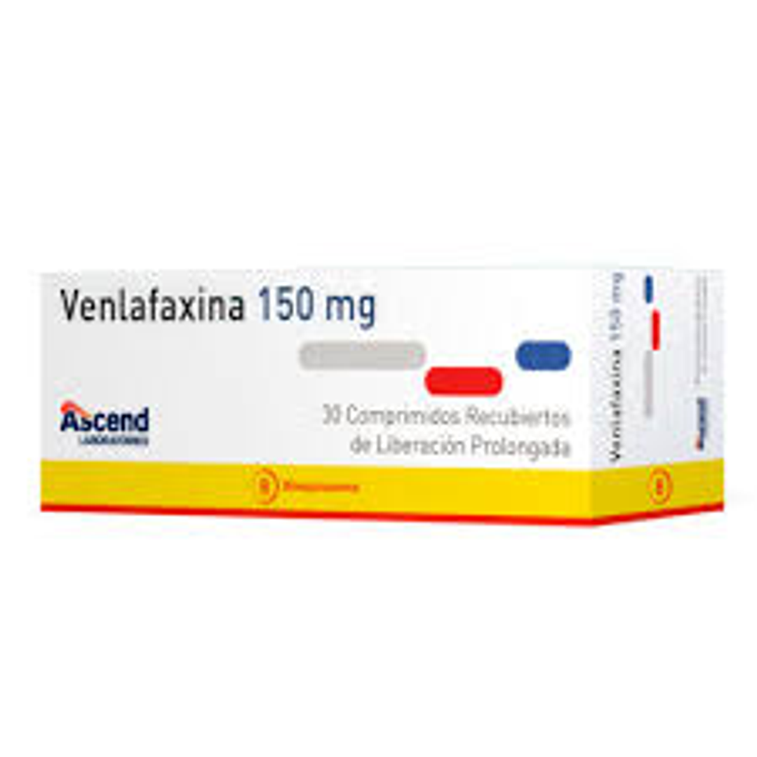 Venlafaxina 150 mgr., 30 comprimidos, Ascend 1