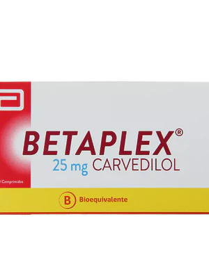 Betaplex (B) Carvedilol 25 mg 30 Comprimidos.