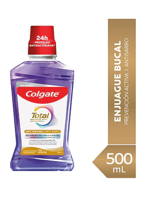 Enjuague bucal Colgate Total Antitártaro 500 ml.