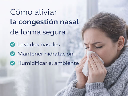 Cómo aliviar la congestión nasal de forma segura
