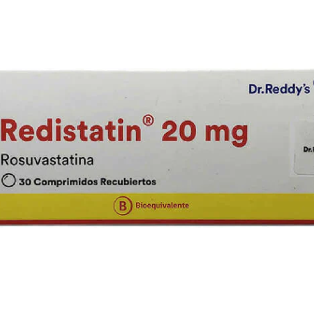 Redistatin (B) Rosuvastatina 20 mg 30 Comprimidos. 1