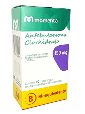 Anfebutamona Clorhidrato (B) 150 mg 30 Comprimidos.