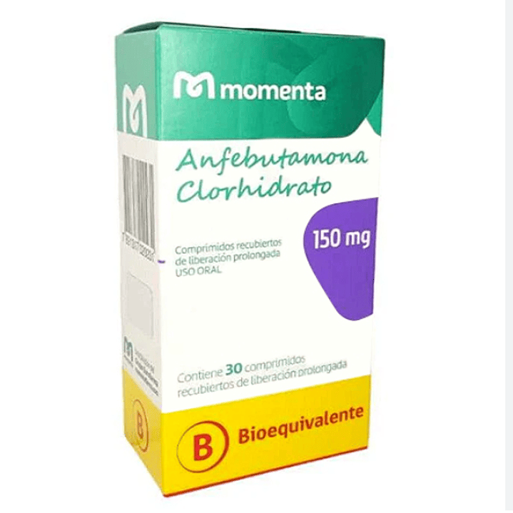 Anfebutamona Clorhidrato (B) 150 mg 30 Comprimidos. 1