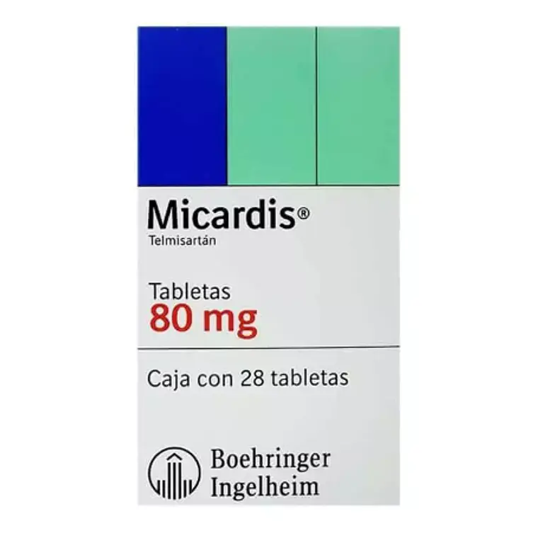 Micardis Telmisartán 80 mg 28 Tabletas. 1