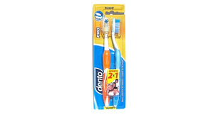 Cepillo dental Dento Pro Mediano 2 Unidades.