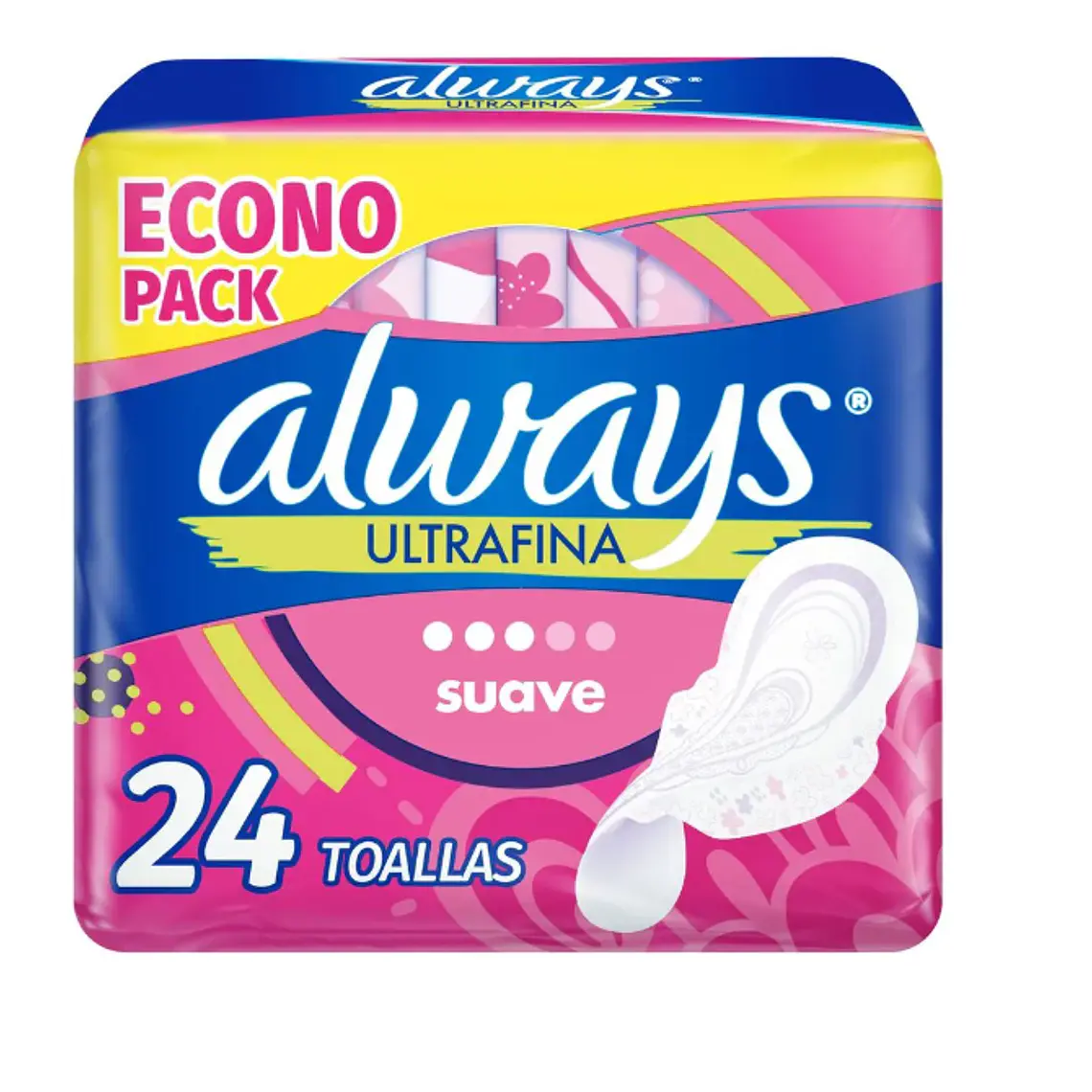 Always Toalla Ultrafina Suave diurna Flujo moderado 24 Unidades. 1