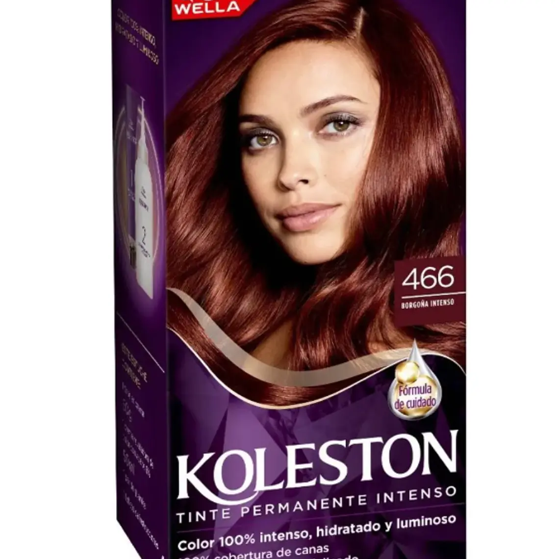 Tinte para el cabello Koleston 466 Borgoña intenso+activador. 1