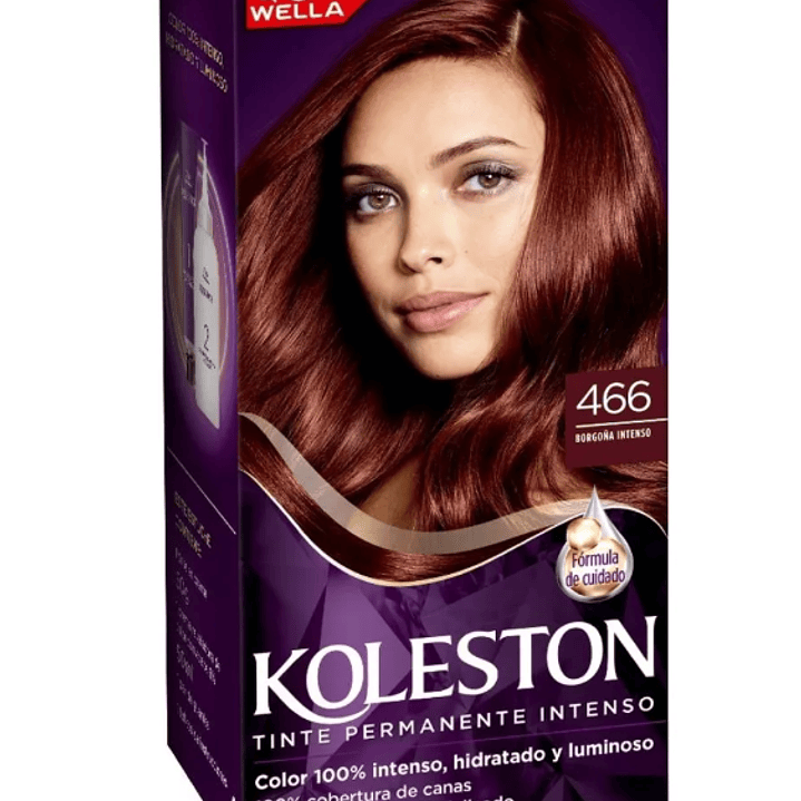 Tinte para el cabello Koleston 466 Borgoña intenso+activador. 1