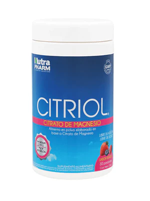 Citriol Citrato de magnesio Polvo 150 g. Berries