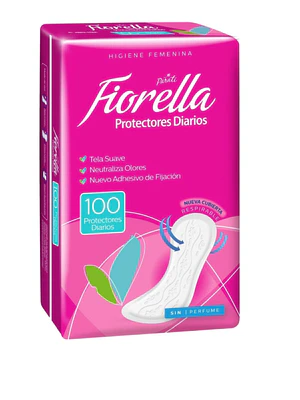Protectores diarios Fiorella 100 Unidades.
