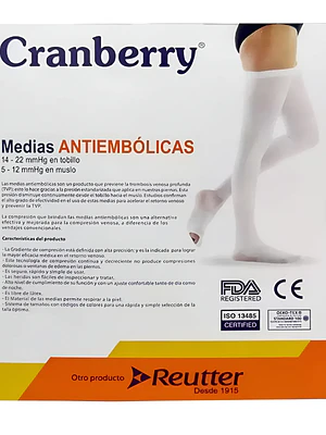 Medias Antiembólicas Cranberry Talla M. Reutter
