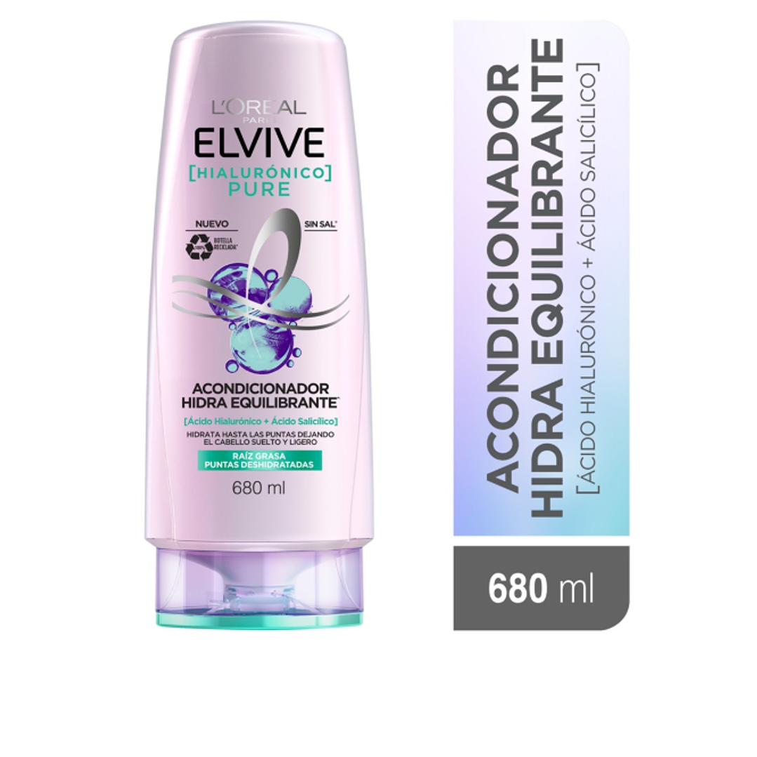 Elvive Acondicionador Hialurónico Pure 680 ml. L'oréal 1