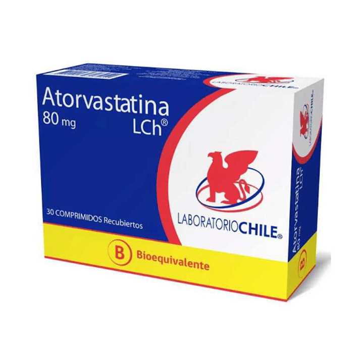 Atorvastatina (B) 80 mg 30 Comprimidos. 1