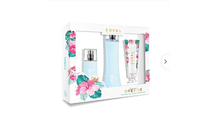 Set Coral Breeze Fragancia 100 ml + Eau de Toillete 55 ml + Crema de manos 50 ml. 