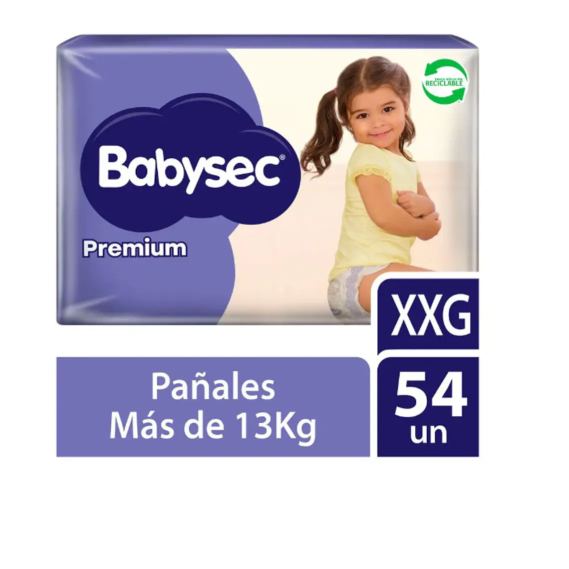 Pañal Babysec Premium XXG 54 Unidades. 1