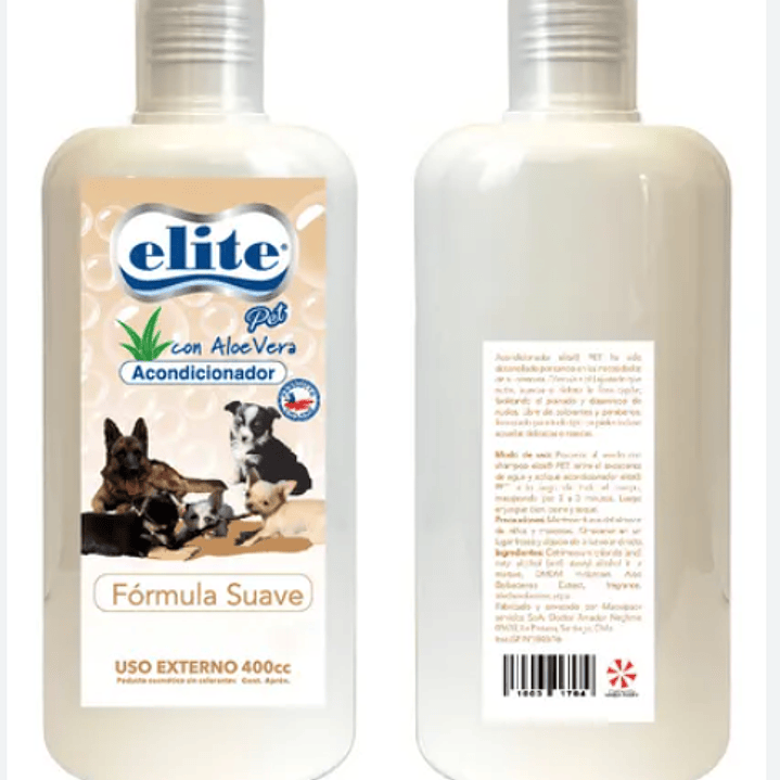 Pet Aloe Vera Acondicionador 400 ml. Elite Uso veterinario 1