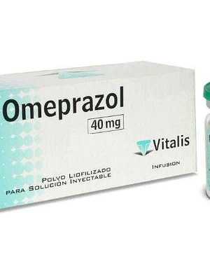 Omeprazol 40 mg Polvo para solución Inyectable 10 Frascos. Vitalis