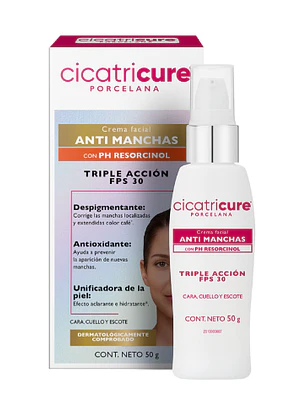Cicatricure Porcelana Crema FPS 30 Antimanchas  50 g. 