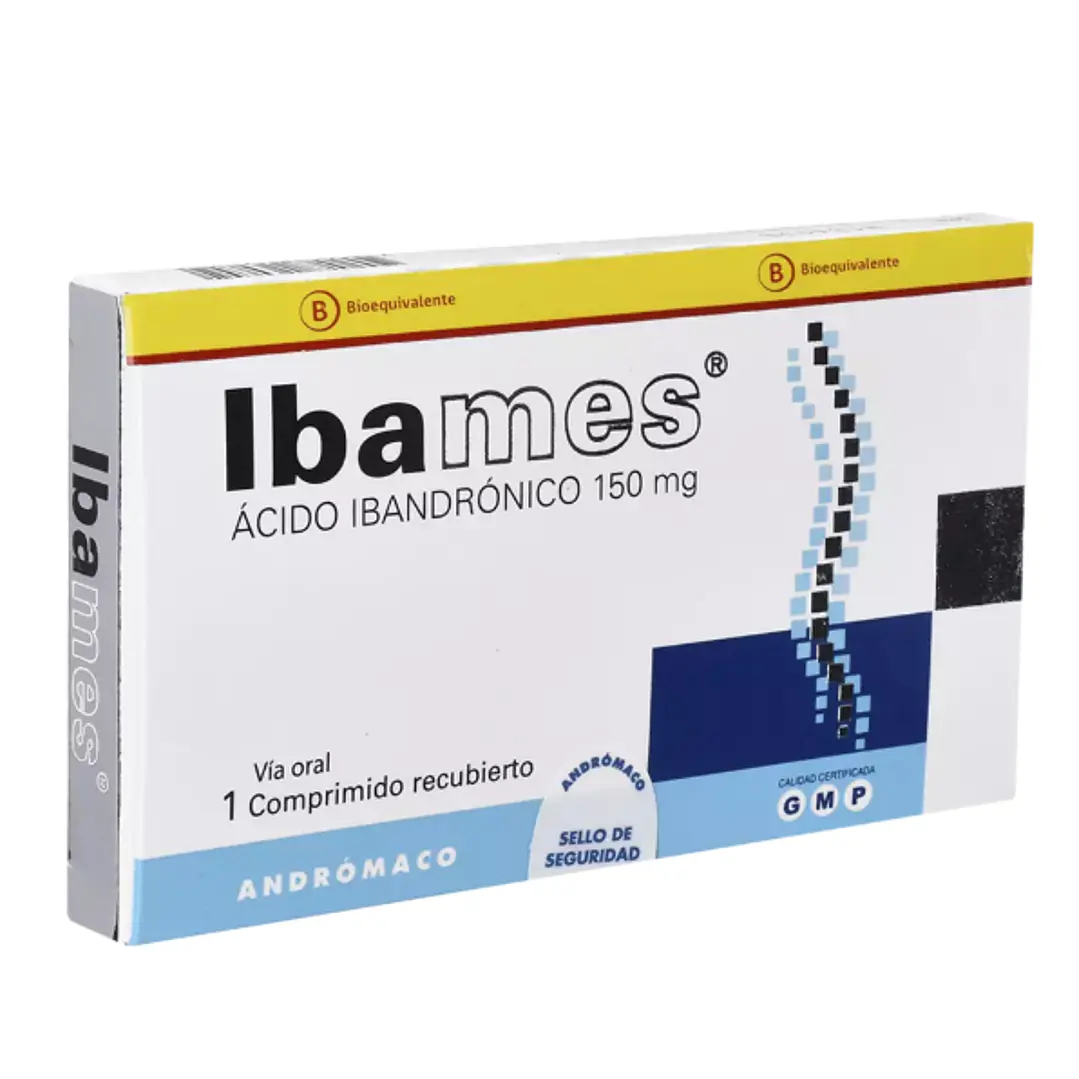Ibames (B) Ácido Ibandrónico 150 mg 1 Comprimido recubierto. 1