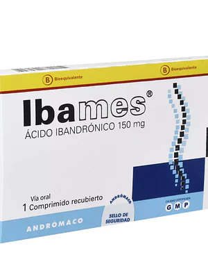 Ibames (B) Ácido Ibandrónico 150 mg 1 Comprimido recubierto.
