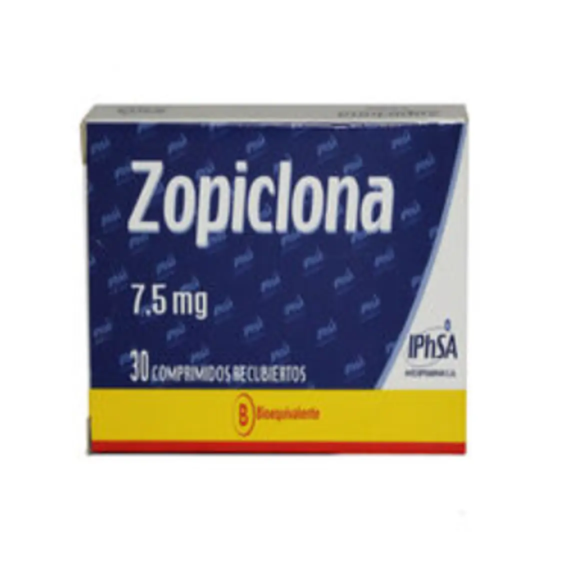 Zopiclona (B) 7,5 mg 30 Comprimidos recubiertos. IPHSA 1