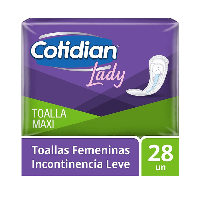 Cotidian Lady Toallas femeninas Maxi 28 Unidades. 1