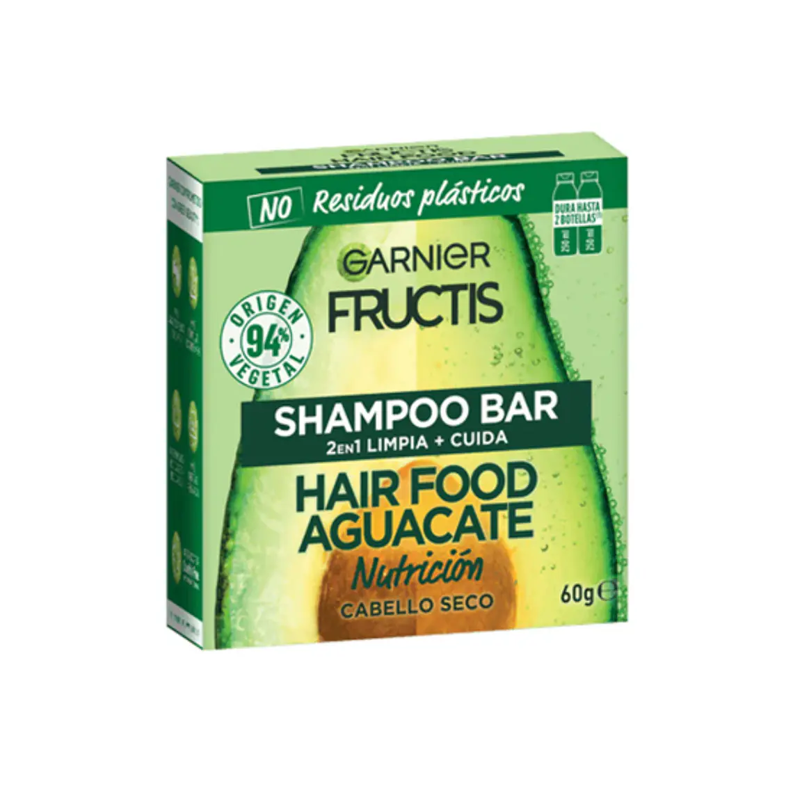 Garnier Fructis Shampoo Bar  Hair food Aguacate Nutrición 60 g. 1