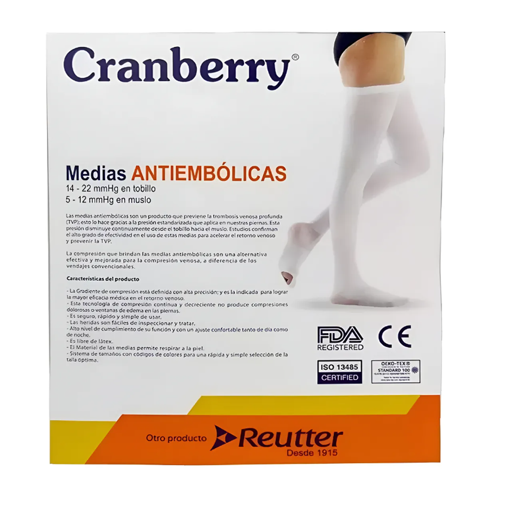 Medias antiembólicas Cranberry Talla S. Reutter 1
