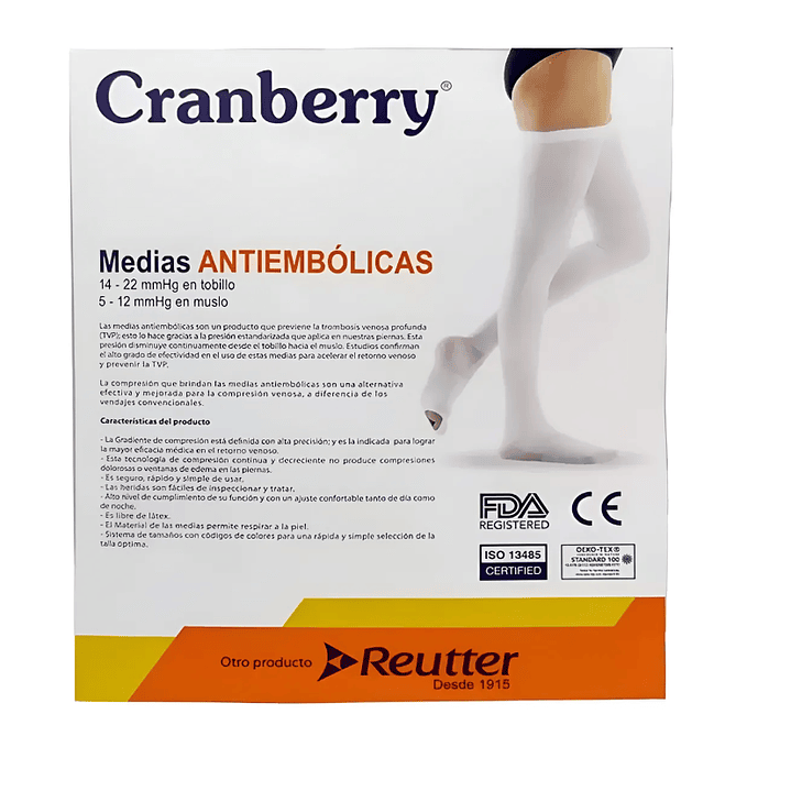Medias antiembólicas Cranberry Talla S. Reutter 1