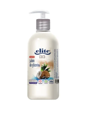 Jabón líquido  Coco con válvula 1 litro. Elite