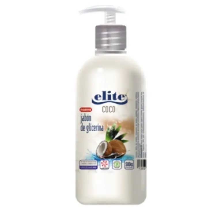 Jabón líquido  Coco con válvula 1 litro. Elite 1