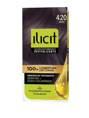 Tinte para el cabello Ilicit revitalizante 4.20 Violeta.