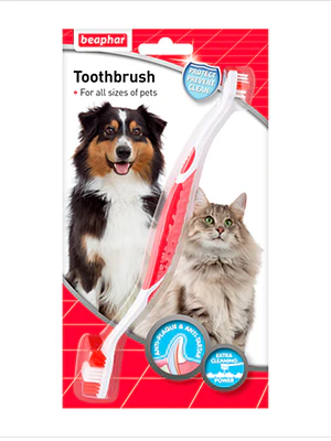 Cepillo dental de perros y gatos 2 Unidades. Beaphar