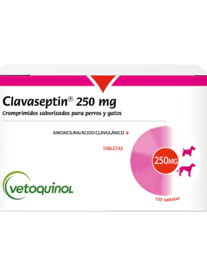 Clavaseptín 250 mg 10 Comprimidos. Uso veterinario