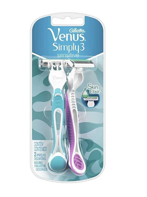 Gillette Venus Simply 3 Sensitive 2 Unidades.