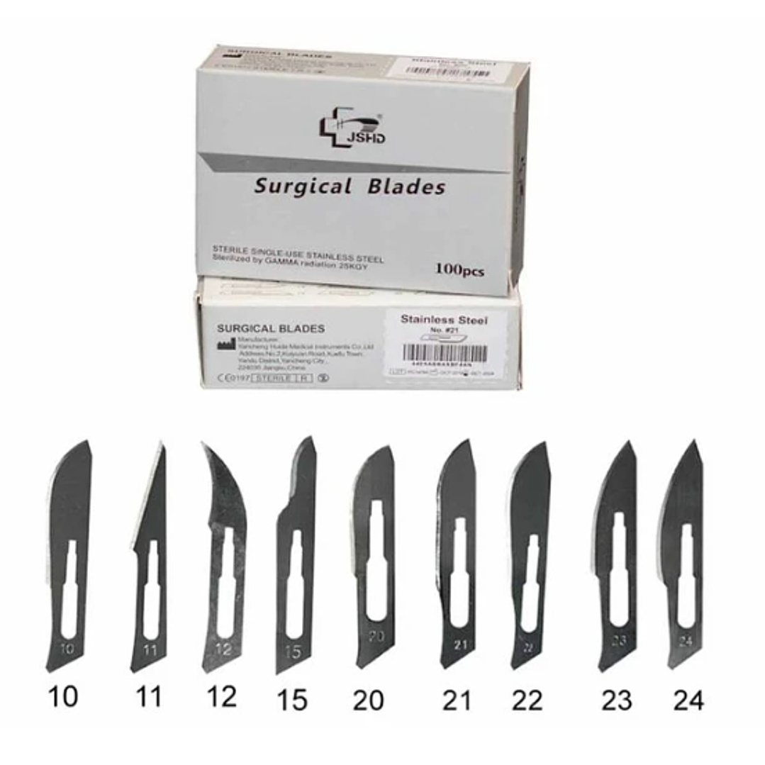 Hoja bisturí Acero inoxidable N°12 Reutter 100 Unidades. 1