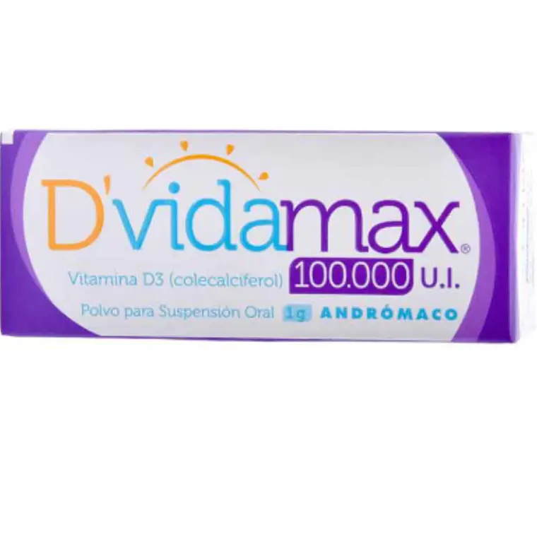 D'vidamax Vitamina D3 100.000 UI Polvo para suspensión oral 1 g. 1