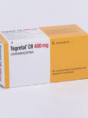 Tegretal-CR  Carbamazepina 400 mg 60 Comprimidos de liberación prolongada.