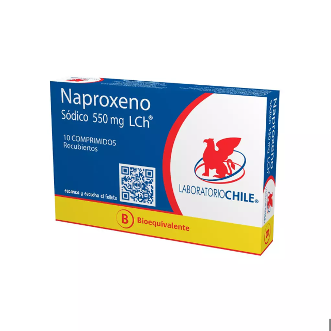 Naproxeno sódico (B) 550 mg 10 Comprimidos. 1