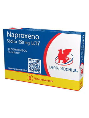 Naproxeno sódico (B) 550 mg 10 Comprimidos.